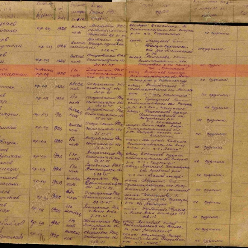 Фото ветерана: Карменов Мухтаркан Карменович